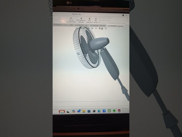 Vebtilador de pedestal #solidworks #3dmodeling #ventilador #fan #engineering #engineer
