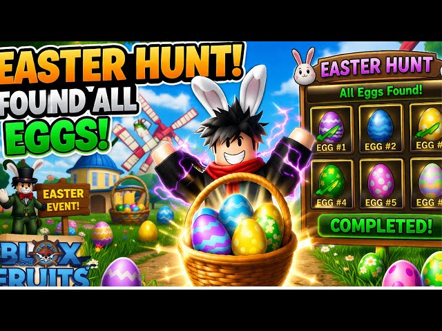 Blox Fruits Easter Egg Event 🐰🥚 | I Found ALL Eggs + INSANE Rewards!