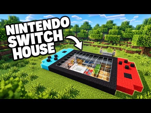 Nintendo Switch Survival House Tutorial - Minecraft  | Easy Survival House 🏠