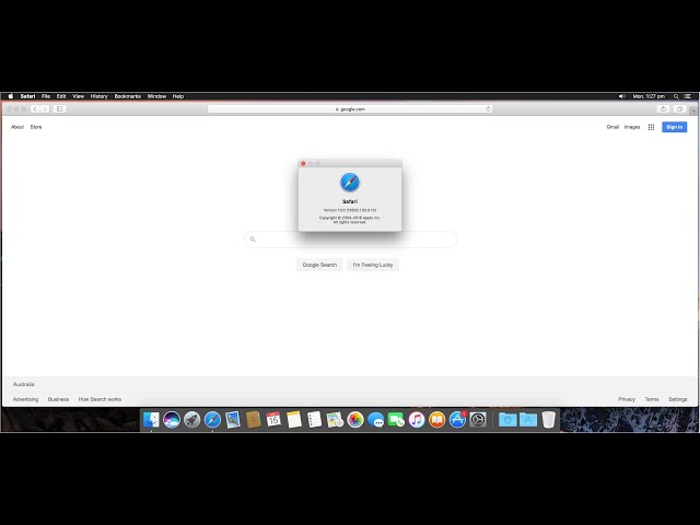 Check Safari version