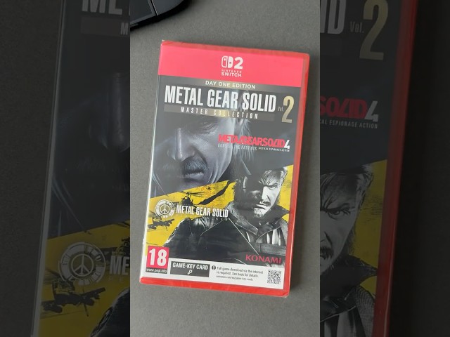 Metal Gear Solid Master Collection Vol. 2 Unboxing #metalgearsolid #nintendoswitch2