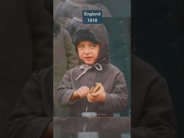 Colorized footage from England in 1918❤️