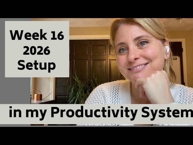 Weekly Productivity Setup | Week 16 2026 April