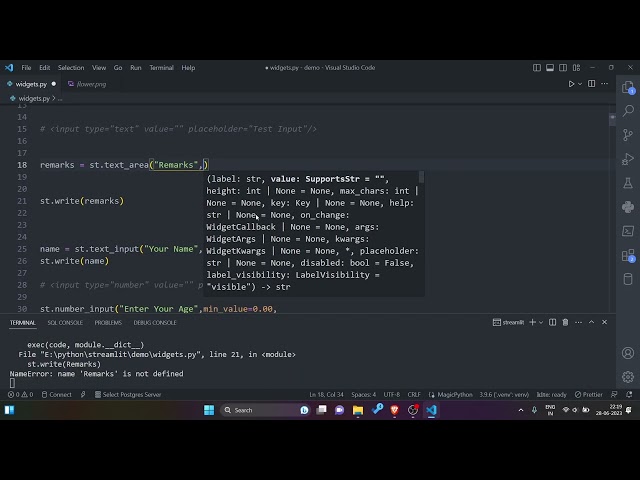 How to create Streamlit widgets -part2 | How to create Streamlit widgets -part2