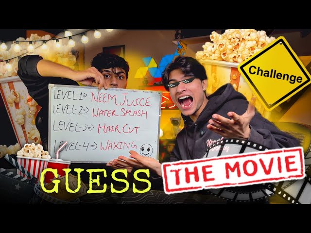 Guess The Movie Challenge😱| Khel Khatam ! 