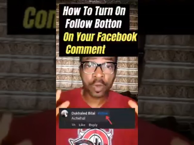 How To Turn On Follow Button On Facebook Comment