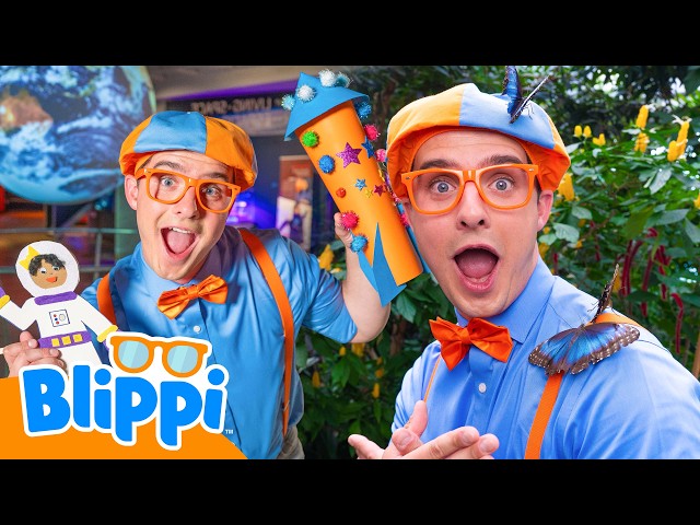 Blippi Builds a Rocket Ship | Museum & Science | Educational Videos for Kids