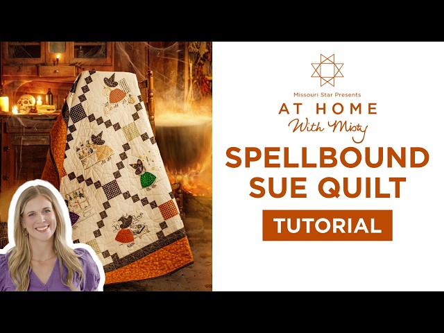 Halloween Inspired Quilt | Spellbound Sue Quilt with Misty