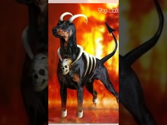 HOUNDOOM DOG POKEMON in REAL LIFE #shorts