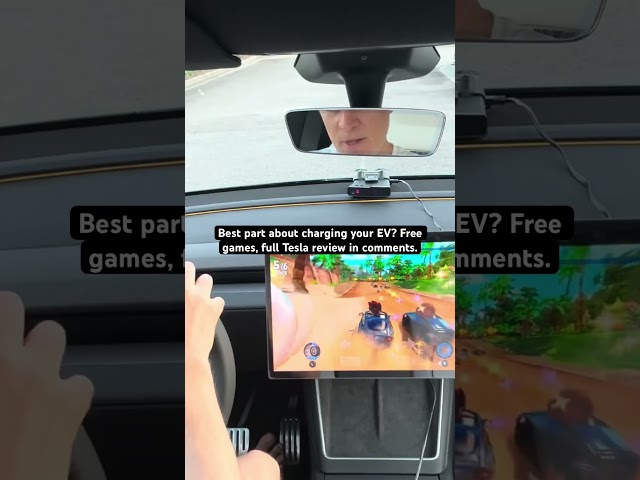 The Best Part About Charging Your Tesla 🎮⚡