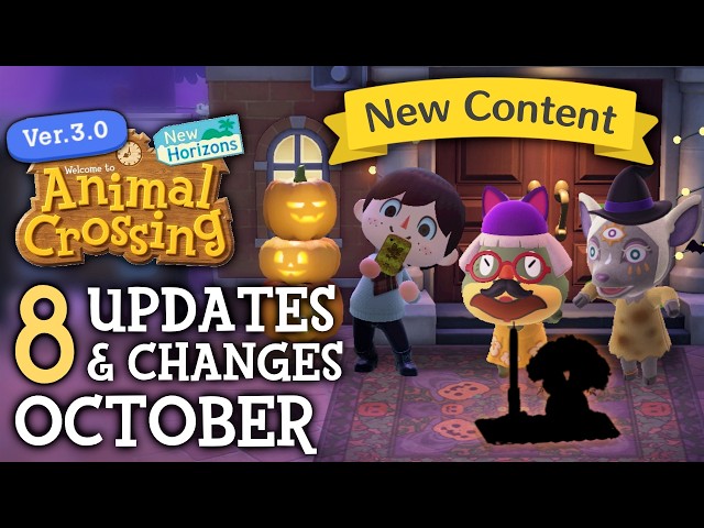 8 UPDATES & CHANGES in October 2026 (New Activities) - Animal Crossing New Horizons