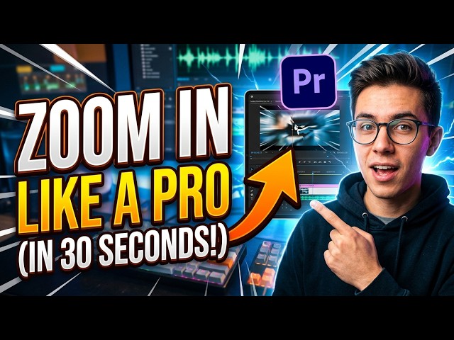 How to Zoom In Like a Pro in premiere pro (In 30 Seconds)