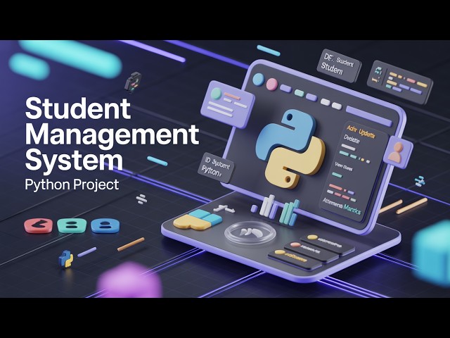 🎓 Student Management System Project Using Python || OOP Concepts mini python project for beginners.
