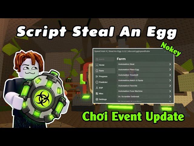 Latest Script to Steal Eggs No Key - Super Fast Egg Stealing, Speed Hack, Play New Event Update