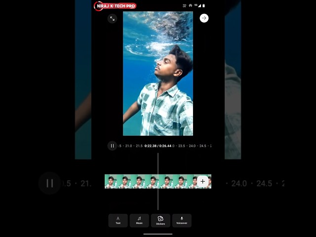 Ek Click Me Paani Ke Andar Gaya! 🌊🤯 #aieffects #viral