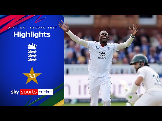 England in commanding position on Day 2 at Lord’s | England vs Pakistan | Day 2, Second Test