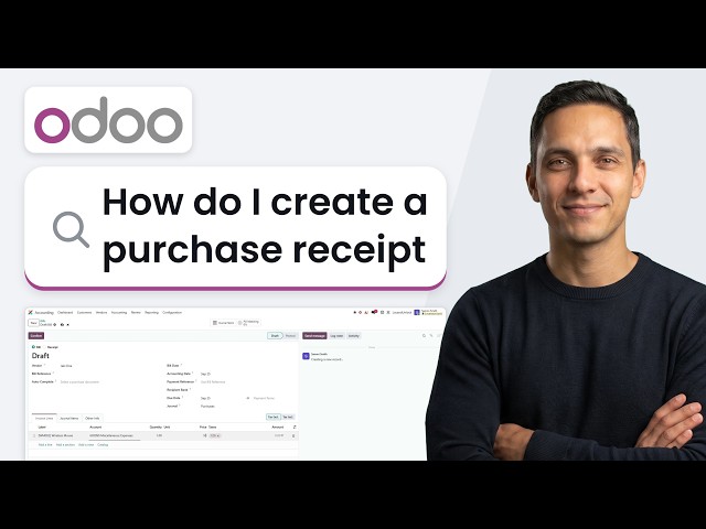 How to Create a Purchase Receipt in Odoo Accounting (2026 Method)