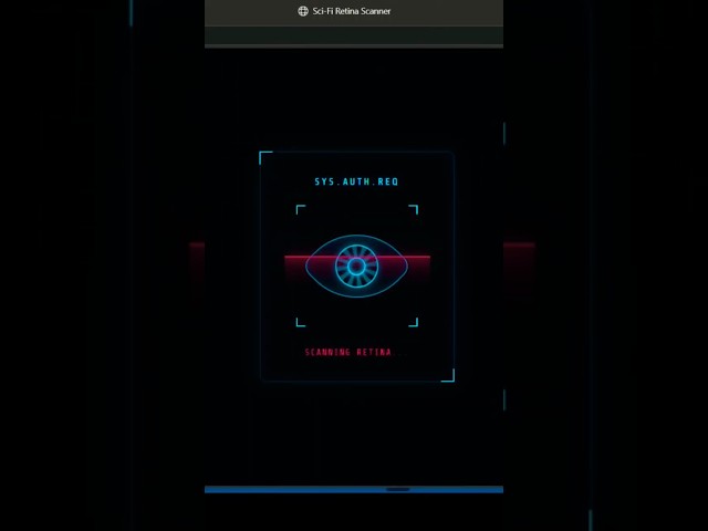 👁️ Retina Scanning Animation using HTML & CSS! #shorts #coding