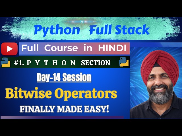 Python Bitwise Operators Explained 🔥 | AND, OR, XOR, NOT, Shift | Day 14 Python Full Course