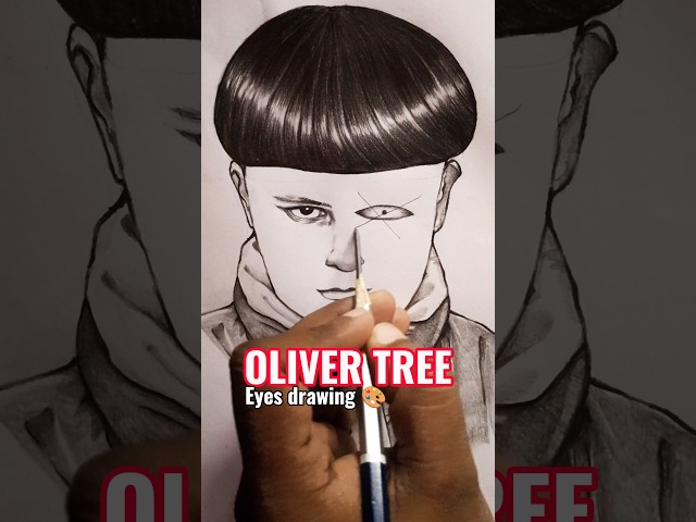 🎨🤯 How to draw eyes drawing sketch of Oliver Tree as spiderman #drawing #art #sketch #shorts