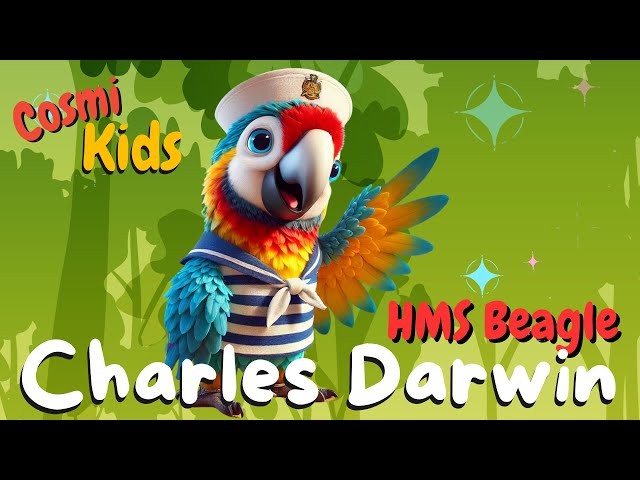 🌟🌍 Aprende y Explora con Cosmi sobre Charles Darwin 🌟 | Aprende Inglés | Cuentos Educativos