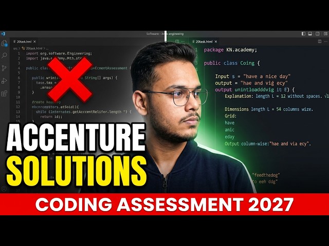 Accenture Most Recent Coding Questions Solutions Out | Latest Accenture Coding Assessment 2027