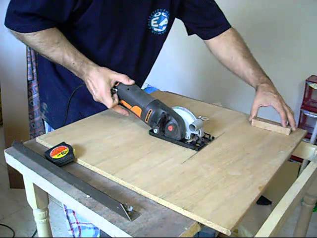 Como hacer una minisierra de mesa casera - Parte 1