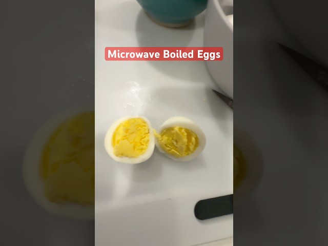 Microwave Boiled Eggs Perfect Every Time