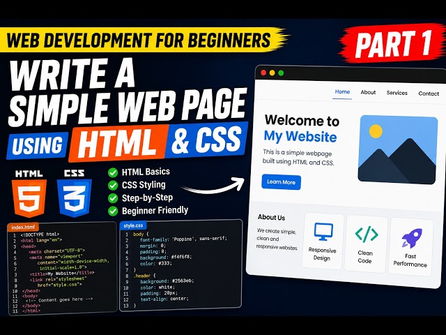 Build a Simple Web Page Using HTML and CSS - Part 1