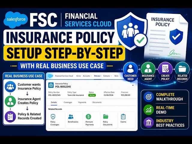 Session 2: Configure Insurance Policy with Real Business Use Case in Salesforce FSC (Step-by-Step)