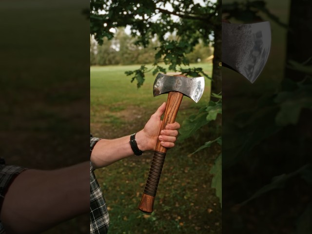 Throwing a Northmen Double Bit Hatchet #axethrowing #bushcraft #camping