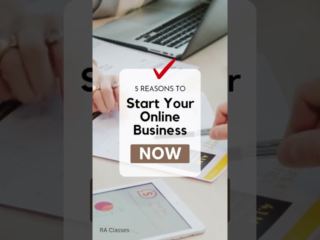 5 reason to start your online business...