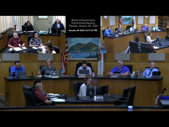 Board of Supervisors Tues Mtg 01-09-24 ·Building Board of Appeals Appt