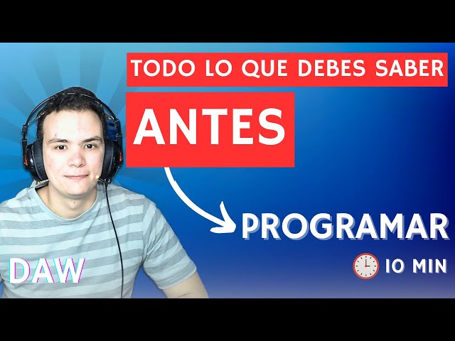 Los FUNDAMENTOS de la PROGRAMACIÓN en menos de 10 MINUTOS  | DAW