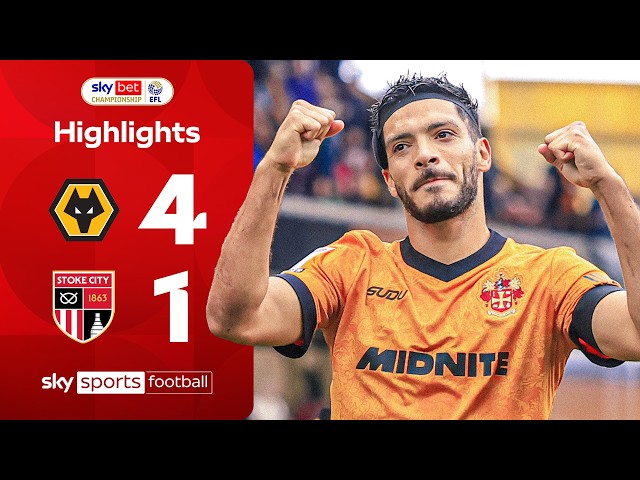 Gomes inspires Wolves after Gallagher screamer! 💥 | Wolves 4-1 Stoke | EFL Highlights