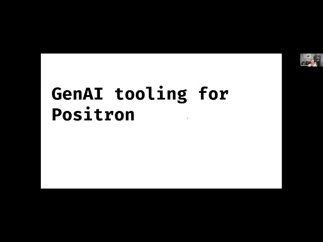 Positron Assistant for Developing Shiny Apps - Tom Mock