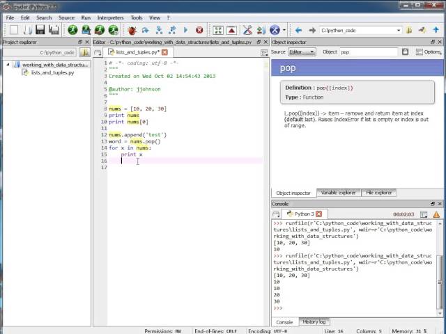 How Use the Spider IDE to Create Python Lists, Tuples, and Dictionaries