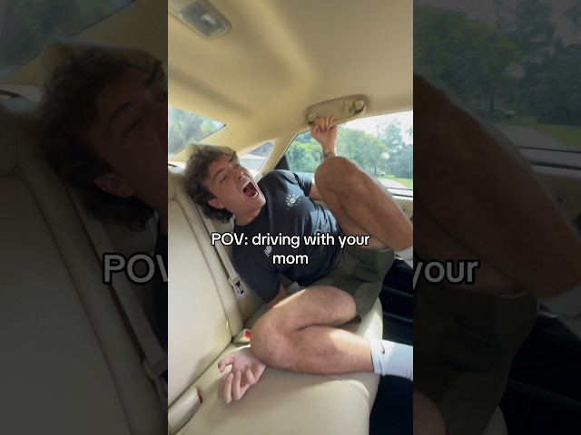 Driving with your mom be like 🤣 #comedy #mom #momlife #skit