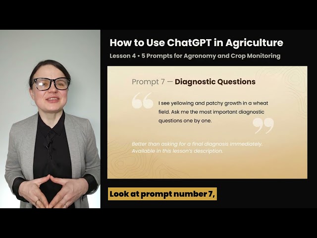 Lesson 4: Prompts for Agronomy