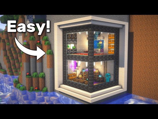 Minecraft: How to build a Mountain House | Tutorial🏠