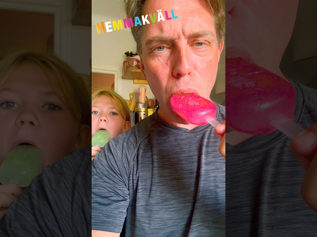 🍭Festis isglass från @hemmakvall_sverige ! 👌#noraochpappa #hemmakväll #festis