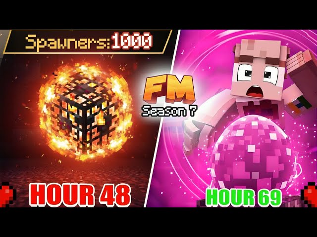 I Survived 69 Hours on FireMC Lifesteal S7