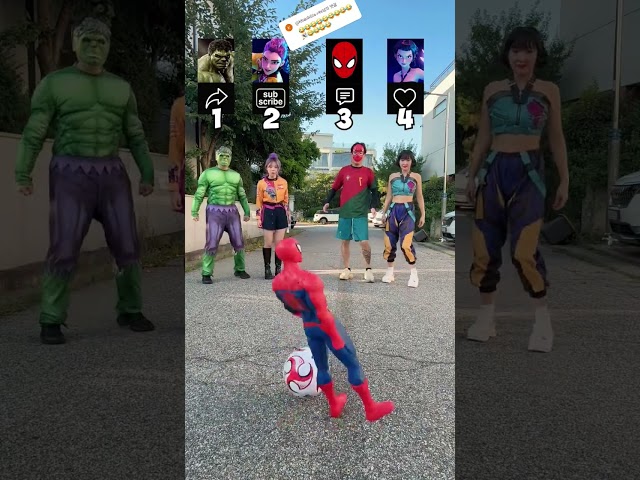 Who kicked Spider-Man with a soccer ball? #kpopdemonhunters #kpop #spiderman