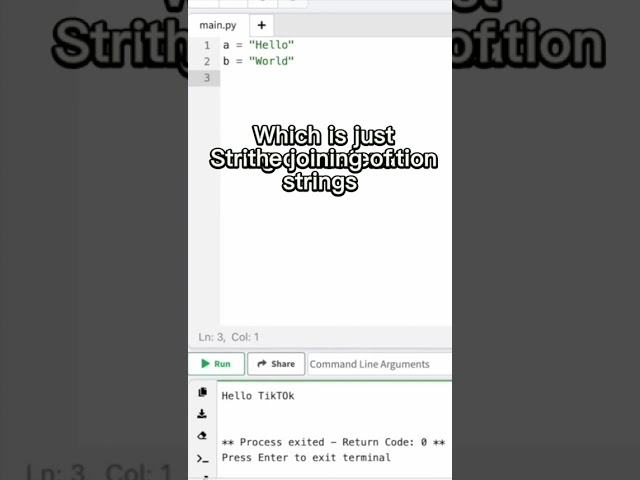 Computer Programming Python Coding Tutorial: String... #Shorts #dcrob0tics