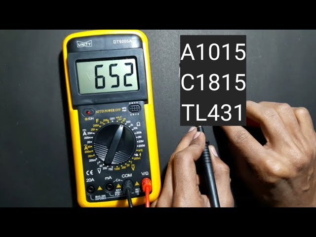 How to check TL431 with multimeter || How to check A1015/C1815/TL431 Transistor