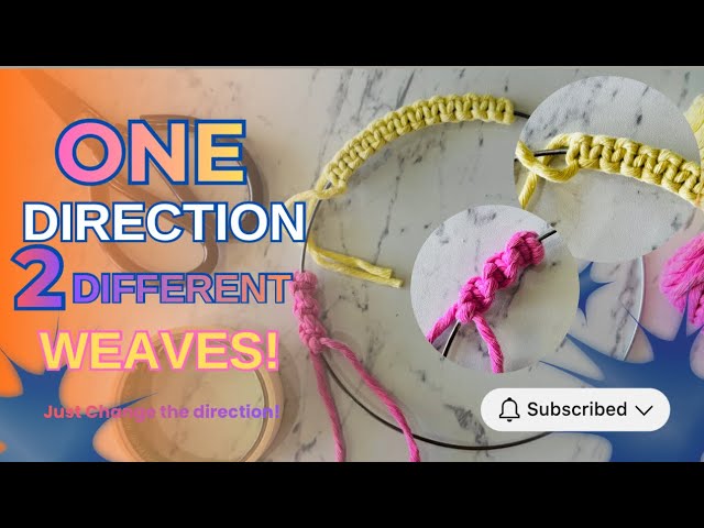 One Thread, TWO Macramé Patterns! 🤯 Change the Direction & Create a New Look