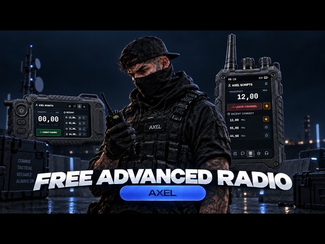 FREE FiveM Radio Script | 6 Animations & Realistic Sound [ESX/QBCore/QBOX]