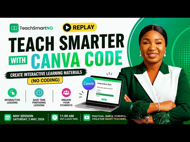 Teach Smarter with Canva Code | Create Interactive Learning Materials (No Coding)
