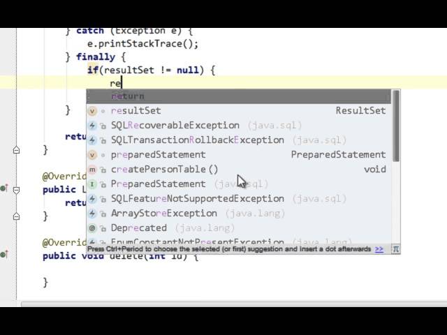 Java and JDBC tutorial #4: Select single value
