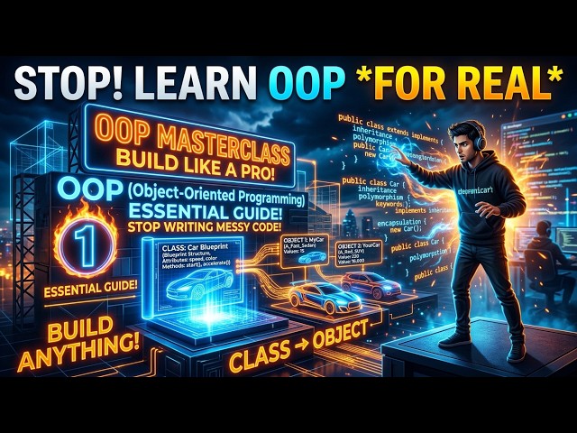 OOP Explained Simply with Animation | Object-Oriented Programming for Beginners